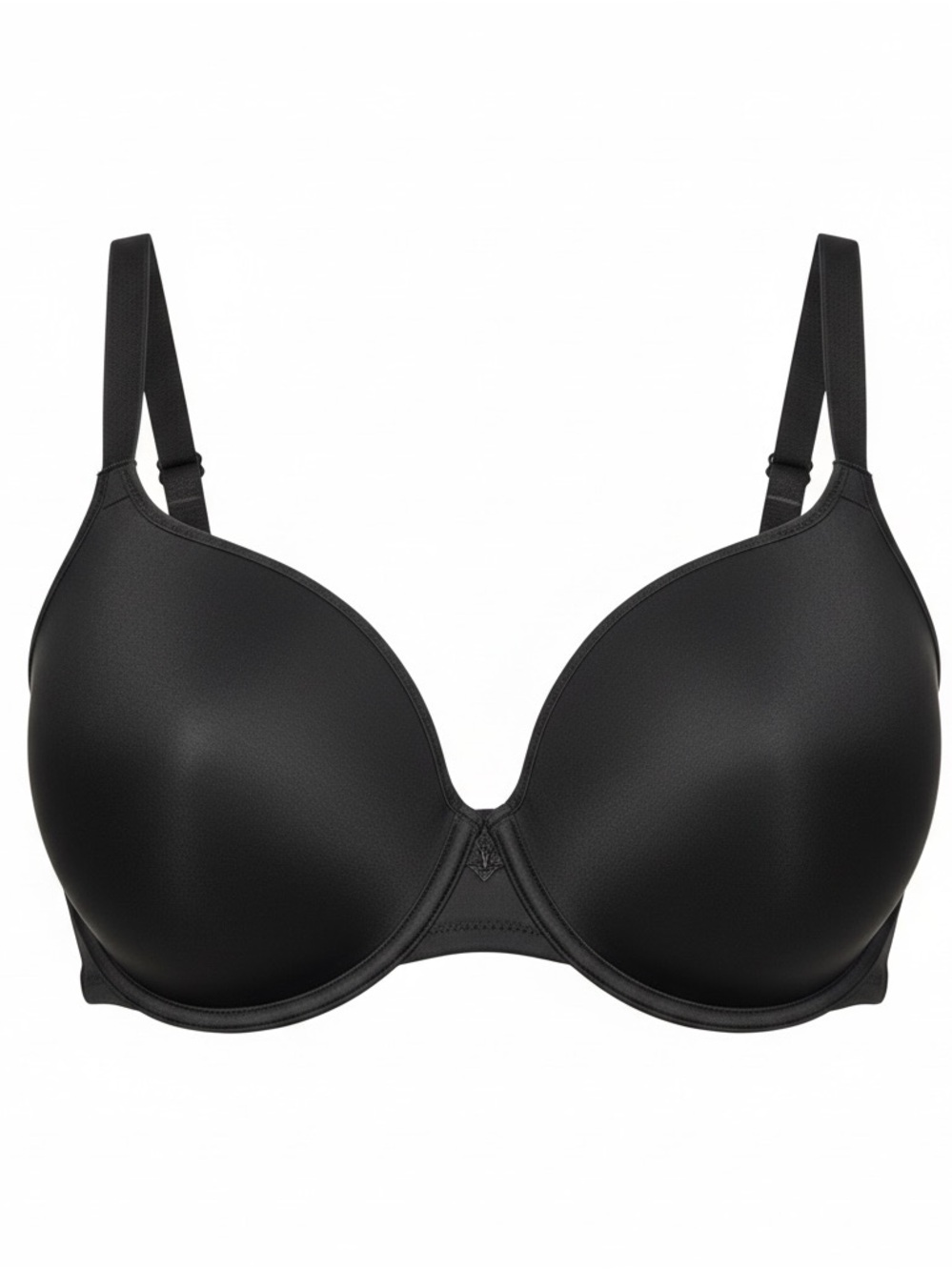 Bali Smooth T-Shirt Black Underwire Bra size 36DD NWT